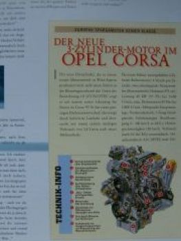 Opel Corsa B facts & fun Mai 1997 Werbedreh für den Corsa