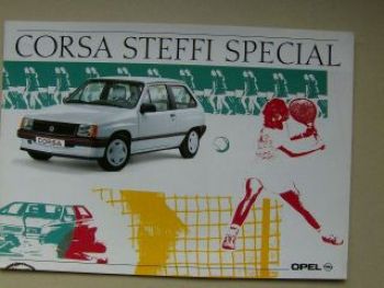 Opel Corsa A Steffi Special Prospekt August 1989