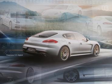 Porsche Original Großformat 2014 Kalender Cayenne Turbo S (957),911 50 Years (991),911 GT3,