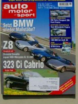 ams 11/2000 Dauertest Audi A6, Z8 E52, SL55AMG R129, E46