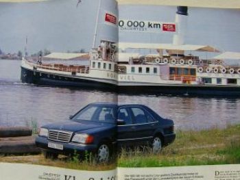 ams 16/1994 BMW 730i E38, Dauertest Mecedes W140 600SEL