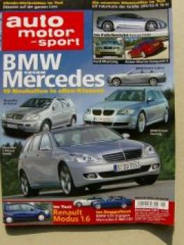 ams 21/2004 Ford Mustang, F430, BMW 535d E60 E400 CDI BR211