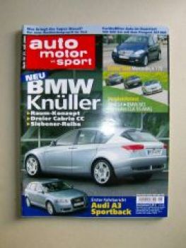 ams 16/2004 Audi S4, BMW M3 E46, CLK55AMG,A170 BR169