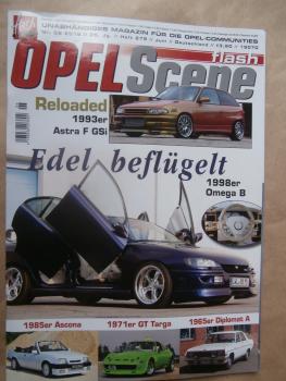 Opel Scene flash 6/2016 Omega B,GT Targa,65er Diplomat A,Ascona GT Cabrio,Corsa B GSi 2.5 V6,Astra F GSi