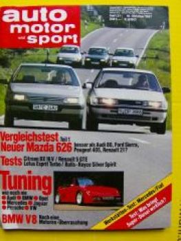 ams 21/1987 Renault 5 GTE,Lotus Esprit Tubo,Rolls Royce Silver S