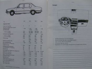 BMW Arbeitsunterlage 5er Reihe 518, 520i, 525i,528i E28 Juni 198