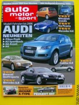 ams 10/2004 Dauertest Jaguar X-Type, SLR,SLK R171