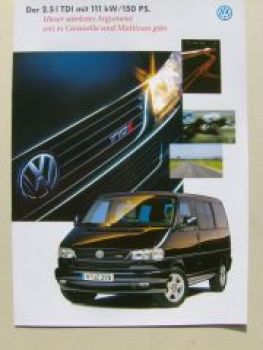 VW Caravelle Multivan T4 2.5l TDI Prospekt Januar 1999