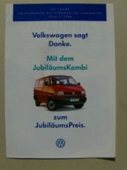 VW T4 40 Jahre NFZ Hannover 1956-96 JubiläumsKombi