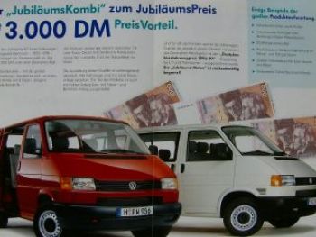VW T4 40 Jahre NFZ Hannover 1956-96 JubiläumsKombi