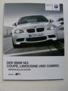 BMW M3 Coupe E92 M3 Limousine E90 M3 Cabrio E93 September 2009