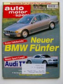 ams 20/1995 BMW 5er E39, Audi 80 Cabrio tDI, S320 S500 S600