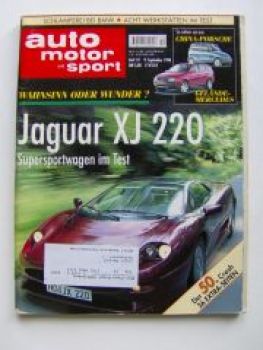 ams 19/1994 Jaguar XJ220, BMW 318i E36 Cabrio, McLaren F1