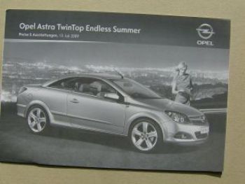 Opel Astra TwinTop Endless Summer Juli 2009 NEU