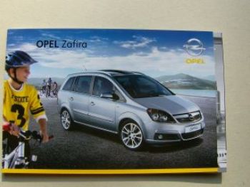 Opel Zafira B Prospekt Juni 2007 +Preisliste NEU