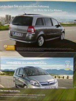 Opel Zafira B Vorstellungsprospekt Januar 2008 NEU