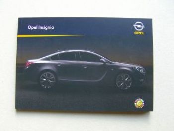 Opel Insignia Prospekt  Buch Dezember 2008 NEU