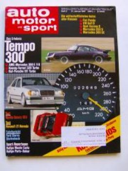 ams 3/1987 Mercedes 260SE W126,AMG W124,Camry 16V