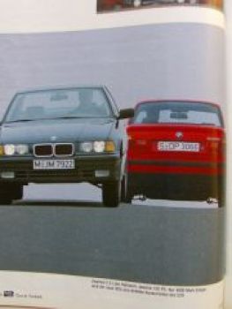 ams 6/1991 BMW 325i E36,525i E34,Audi V8, Chrysler Le Baron Cabr