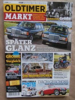 Oldtimer Markt 4/2016 Mercedes Benz W123 +T,Bucciali,Yamaha SR500,Zündapp KS50,Hudson Super Vitesse,Opel Corsa A,