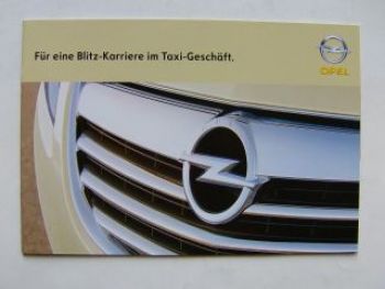 Opel Taxi-Geschäft Prospekt Februar 2008 NEU