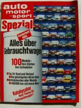 ams Spezial Gebrauchtwagen 1985 E28,E30,E23,E24,W126,W201