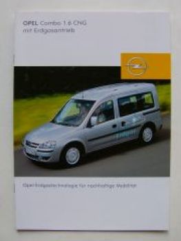 Opel Combo 1.6 CNG mit Erdgasantrieb Prospekt April 2005