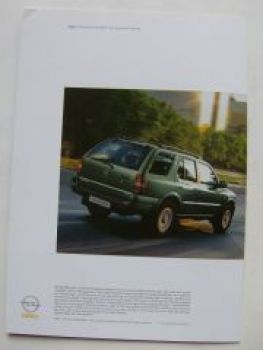 Opel Frontera Barbour Prospekt Februar 2003 NEU