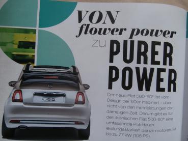 Fiat 500 60 Years Forever Young Prospekt Limited Edition Mai 2017 NEU