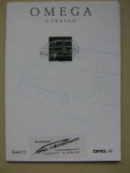 Opel Omega B Caravan Prospekt Januar 1999