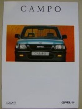 Opel Campo Prospekt August 1999 +Preisliste NEU