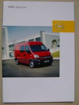 Opel Movano Prospekt September 2004 + Zubehör