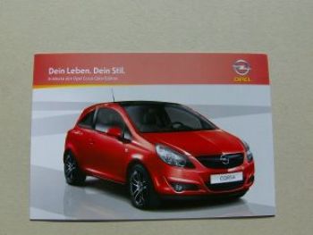 Opel Corsa D Color Edition Prospekt August 2009