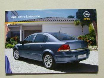 Opel Astra Limousine Prospekt Mai 2009 +Preisliste NEU