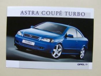 Opel Astra Coupè Turbo Prospektblatt Mai 2000
