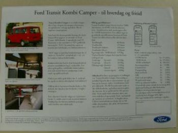 Ford Transit Kombi Camper Dänemark NEU 2/1997