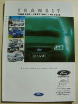 Ford Transit Tourneo Euroline Nugget Prospekt Januar 1999