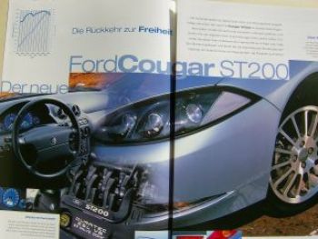 Ford Cougar ST200 Prospekt August 1999 NEU