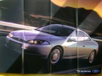 Ford Cougar Prospekt Poster Februar 1998 NEU