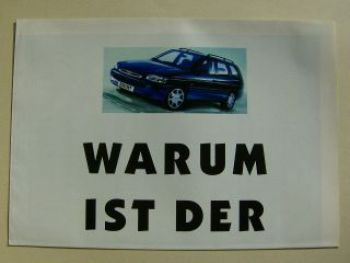 Ford Escort Prospekt A3 Format +Champ Fun Flair Ghia