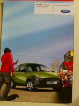 Ford Ka Student Editionsmodell Prospekt Juli 2007 NEU