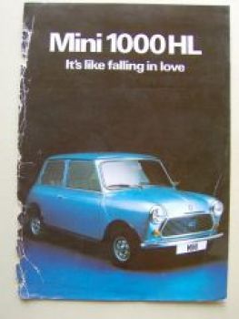 Leyland Mini 1000 HL Prospektblatt Oktober 1980