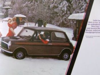 Austin Rover Mini 1000 special Prospekt Oktober 1979 Rarität