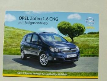 Opel Zafira B 1.6 CNG mit Erdgasantrieb Juli 2007