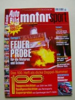Auto Bild motorsport 6+7/2005 100.Heft, DTM +Schumi Poster