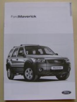 Ford Maverick Preisliste Juli 2004