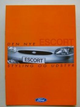 Ford Escort Styling og Udstyr Dänemark Prospekt Arpil 1997