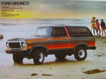 Ford US-Programm 1979 Mustang, LTD, Thunderbird, Bronco