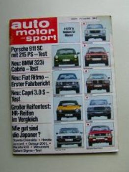 ams 13/1978 BMW 323i Cabrio Baur TC E21,Capri 3.0S,Datsun