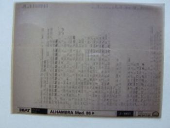 Seat Original Teile Alhambra Mod.96 Januar 1996